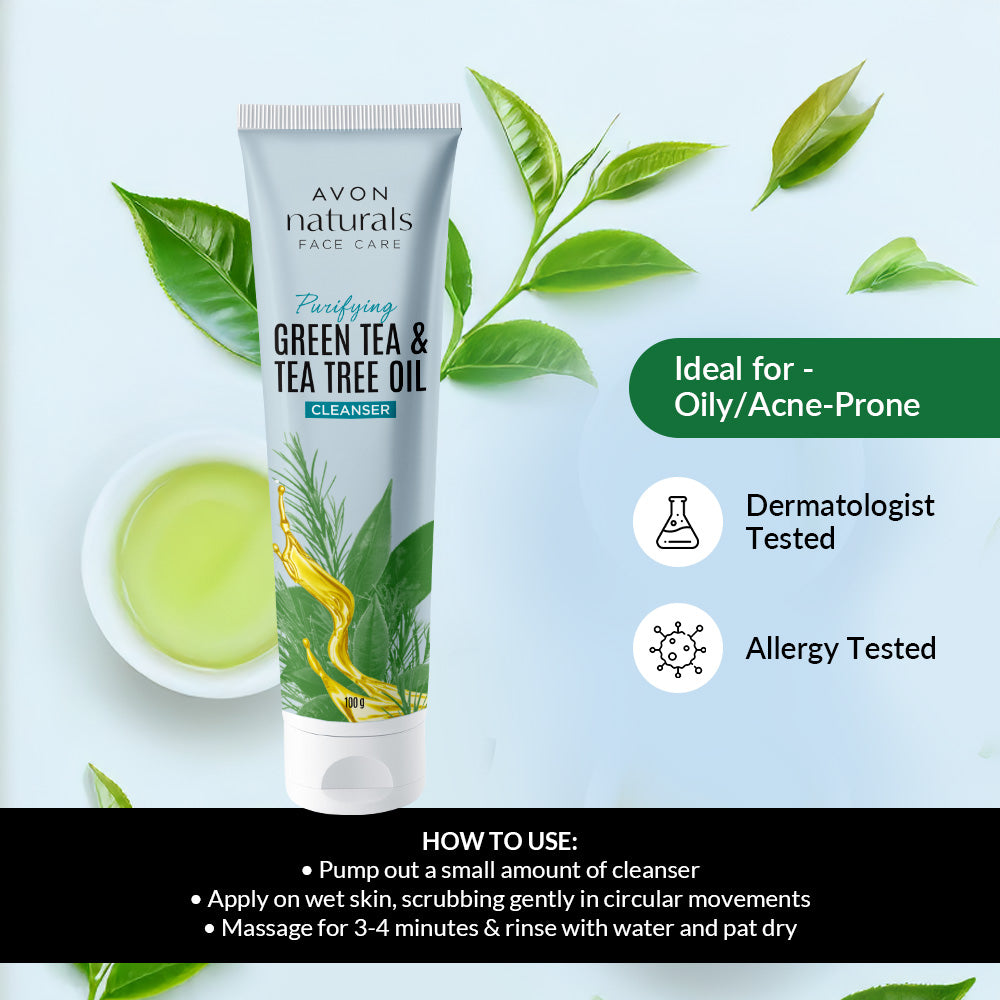 Avon Naturals Green Tea and Tea Tree Oil Cleanser