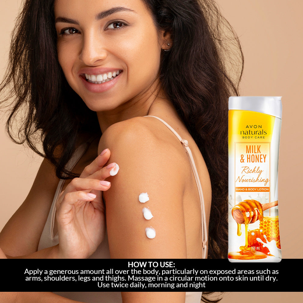 Avon Naturals Milk & Honey Hand Body Lotion