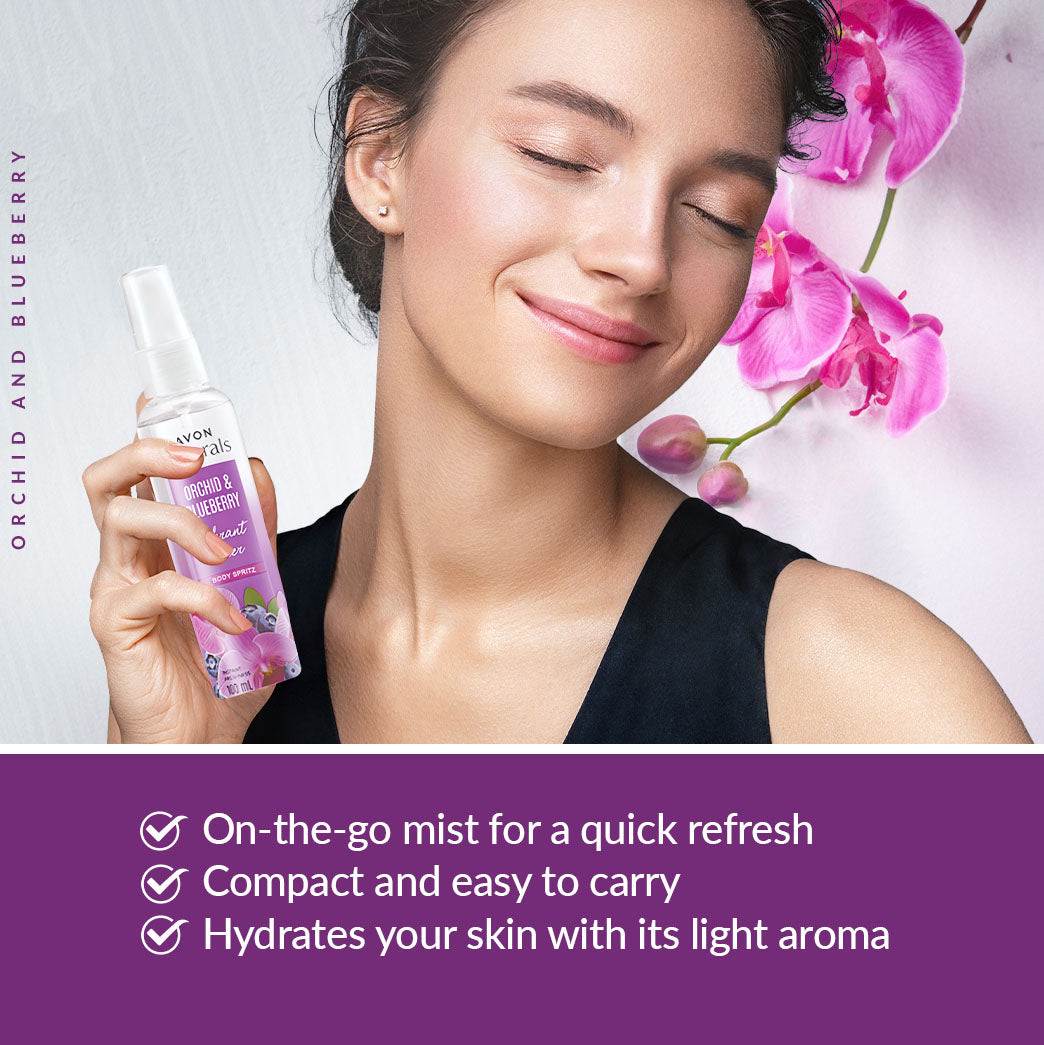 Avon Naturals Body Spritz Orchid & Blueberry