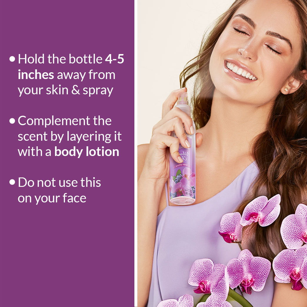 Avon Naturals Body Spritz Orchid & Blueberry