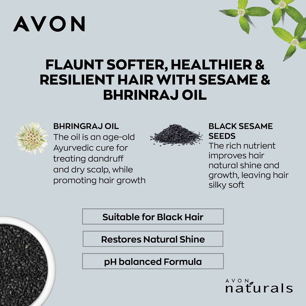 Avon Naturals Black Shine 2-in-1 Shampoo & Conditioner