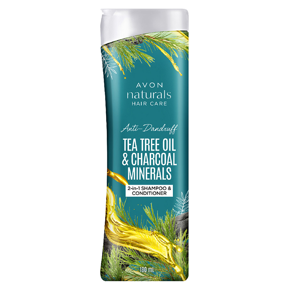 Avon Naturals Tea Tree Oil & Charcoal 2-in-1 Shampoo and Conditioner