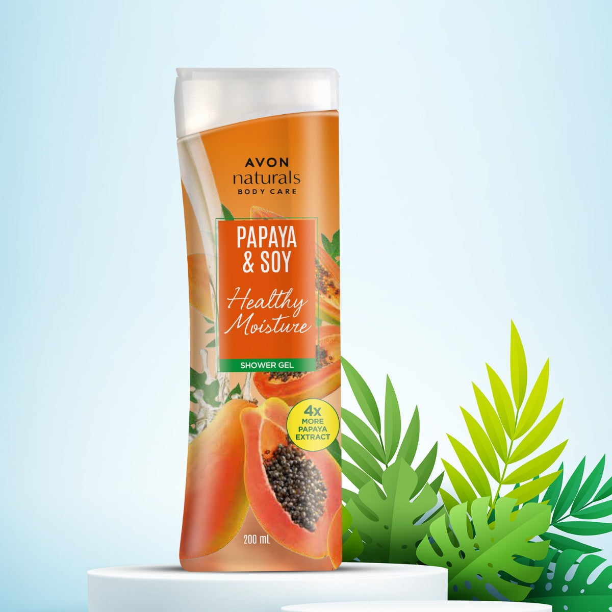 Avon Naturals Papaya & Soy Shower Gel