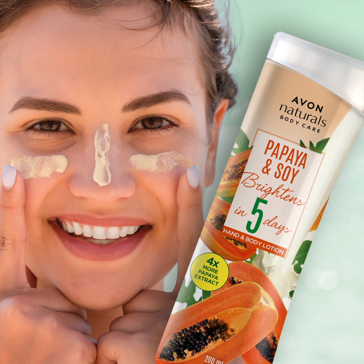 Avon Naturals Papaya & Soy Hand & Body Lotion