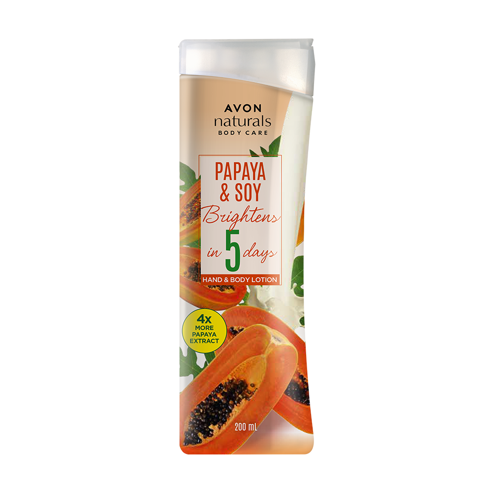 Avon Naturals Papaya & Soy Hand & Body Lotion