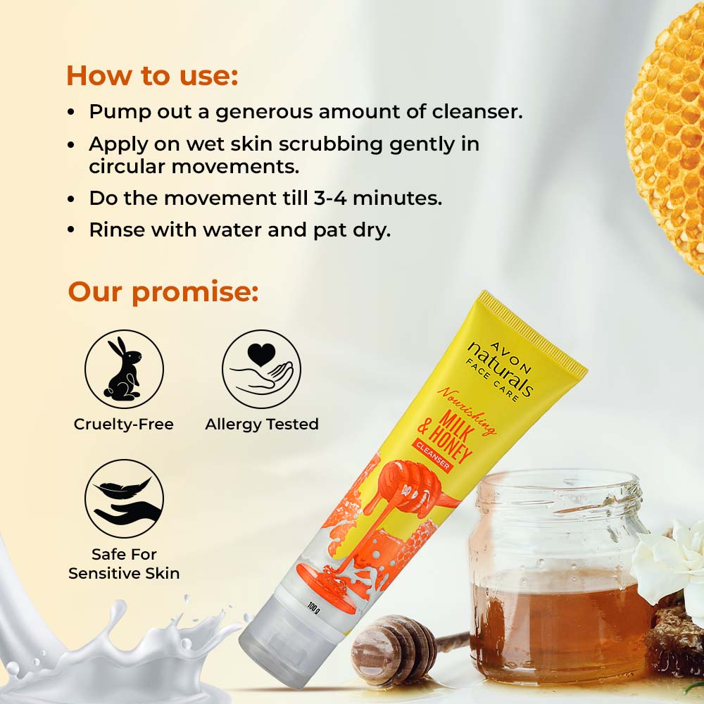 Avon Naturals Milk Honey Cleanser